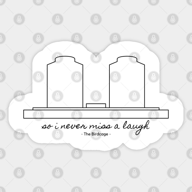 never miss a laugh Sticker by monoblocpotato